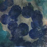 Spotted watercolor texture with shades of blue