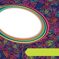 Design template with abstract triangles Ethnic pattern backgrou N2
