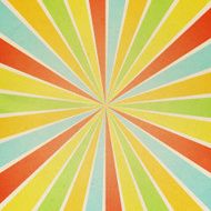 paper with colorful sunburst pattern