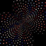 abstract colorful polka dot pattern background N11