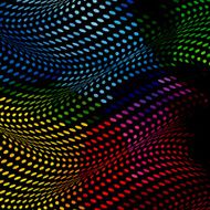 abstract colorful wave polka dot background