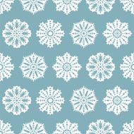 Seamless Christmas pattern with snowflakes N8