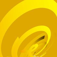 abstract yellow circle technology pattern background N2