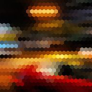 Abstract city hexagon background
