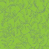 green seamles floral pattern