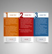 Modern brochure design element
