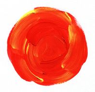 red textured Abstract Paint
