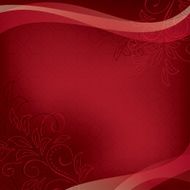 dark red vector floral card with geometric texture