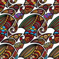Seamless texture with a curlicue