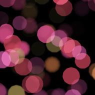blurred color lights on black