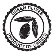 Olives Grunge Rubber Stamp N2