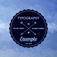 Trendy Faceted Abstract Geometric Hipster Background N2