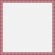 White textured paper with red glitter dot border