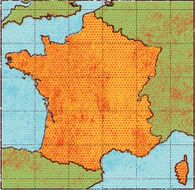 Grunge France map