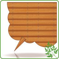 Speech bubble Wooden board N4