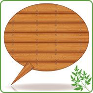 Speech bubble Wooden board N5