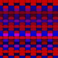 red and blue check backgroun