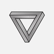 Impossible triangle geometric element