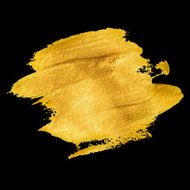 Gold acrylic paint Vector illustration N2