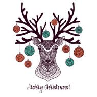 Colored Christmas Deer N2