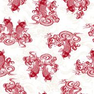 Japanese carp pattern N28
