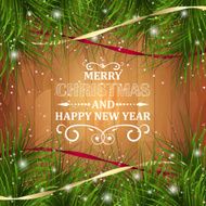 Merry Christmas and Happy New Year greeting card N6