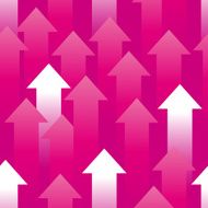 Seamless background consisting of pink and white arrows