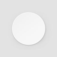 White Round Blank Beer Coaster Vector Isolated Illustration