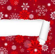 Snowflakes Pattern With Torn Stripe N3