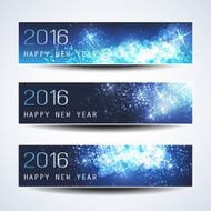 Set of New Year Headers - 2016 N7