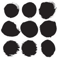 Set of ink circle stains 9 N4