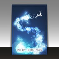Christmas Card Flyer or Cover Design Template N10