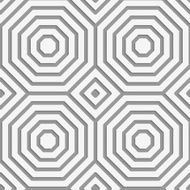 Perforated striped octagons forming squares
