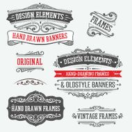 vintage frames and design elements N52