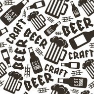 Craft beer brewery seamless pattern