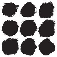 Set of ink circle stains 9 N6