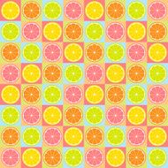 Seamless citrus pattern N2