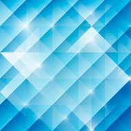 Geometric abstract background with triangles blue tone vector