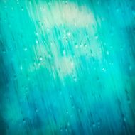 Colorful Blue Rain Background
