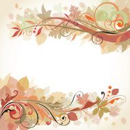 Autumn swirl design