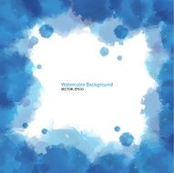 Blue watercolor background Vector EPS10