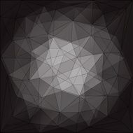 abstract black triangular pattern design