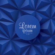 Blue background Vector geometric