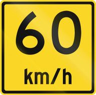 Advisory Speed in Canada