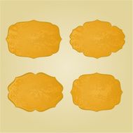 Frames vintage old paper vector