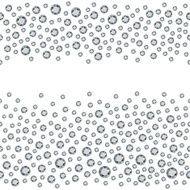 Seamless scattered diamonds (gems rhinestones) isolated on whit N2