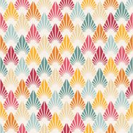 Seamless pattern with stylized leaves N3