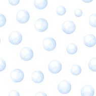 Seamless background with snowballs Vector illustration