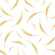 Seamless pattern with ears of wheat Vector illustration N2