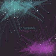 Abstract mesh background with poly shapes